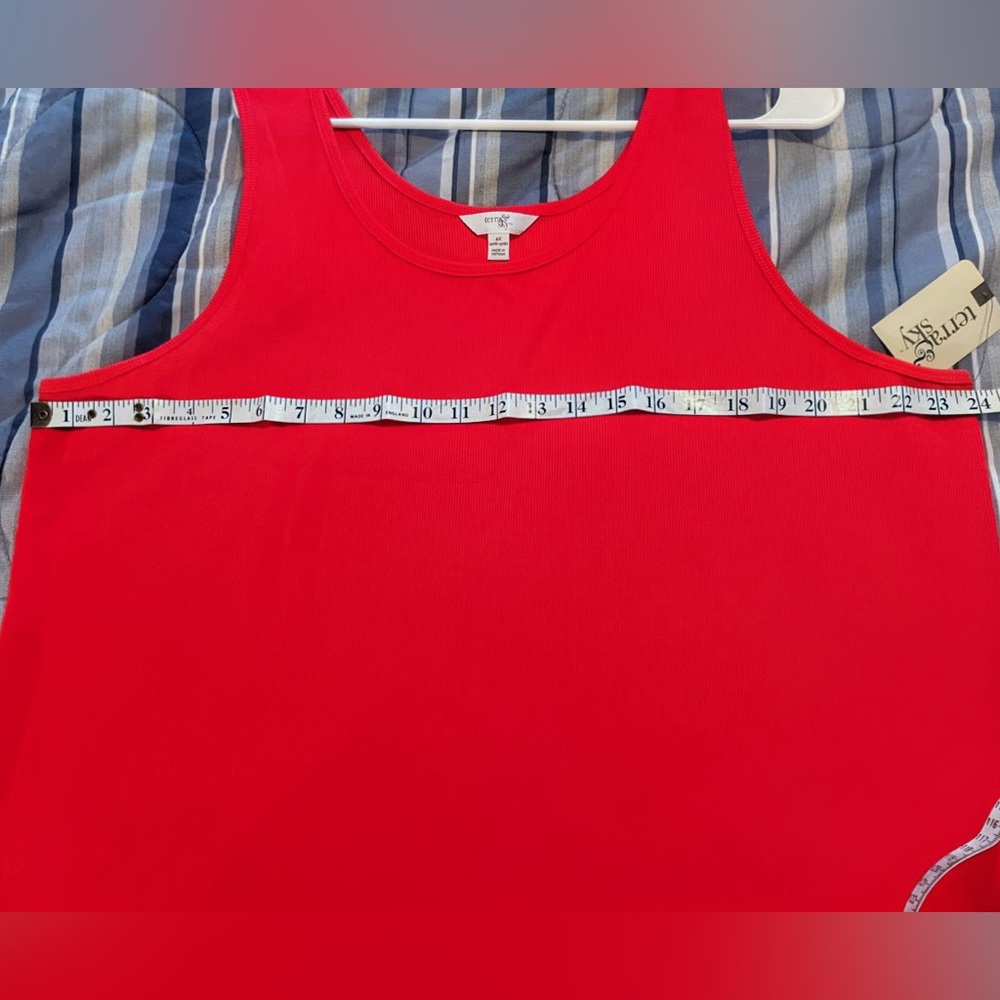 Terra & Sky Bold Red Sleeveless Midi Dress - Picture 2 of 6